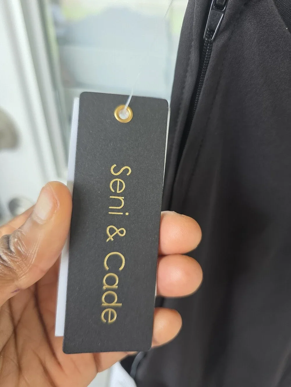 Seni & Cade Black Bodycon Dress Size XS Spaghetti Strap Mini Cocktail Party - Picture 8 of 10